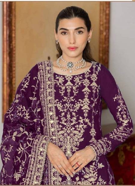 Ramsha R 1084 A To D Organza Pakistani Readymade Suits
